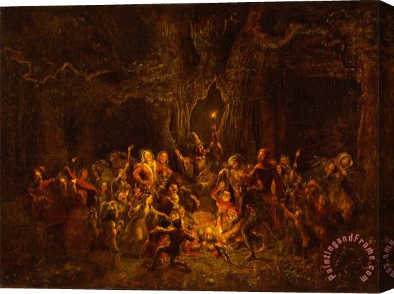 George Cruikshank Herne's Oak From 'the Merry Wives of Windsor,' V, V Stretched Canvas Painting / Canvas Art
