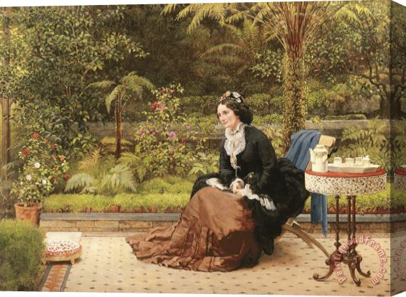 George Dunlop Leslie Five Oclock Stretched Canvas Painting / Canvas Art
