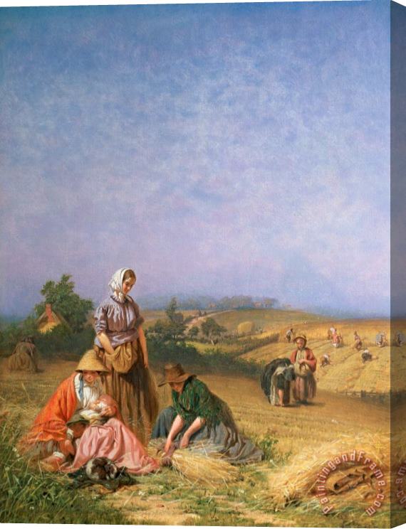 George Elgar Hicks Gleaning Stretched Canvas Print / Canvas Art