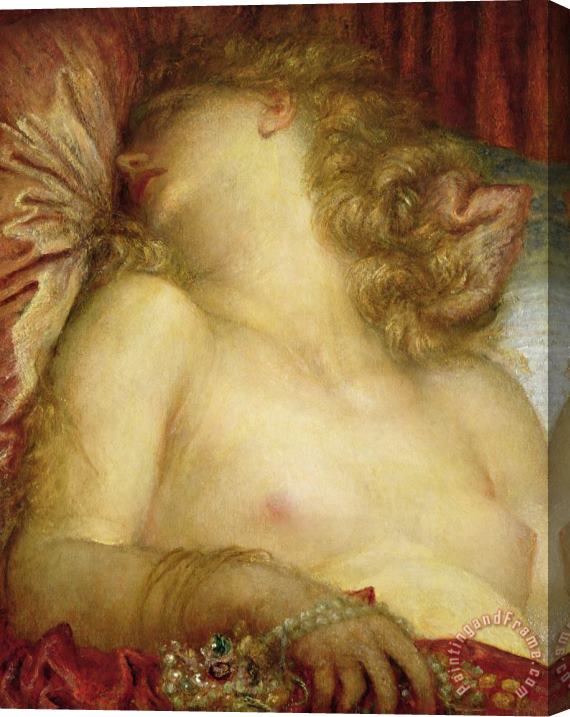 George Frederic Watts The Wife of Plutus Stretched Canvas Print / Canvas Art