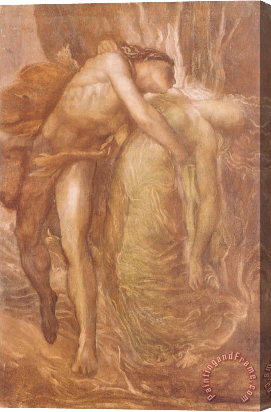 George Frederick Watts Orpheus And Eurydice Stretched Canvas Print / Canvas Art