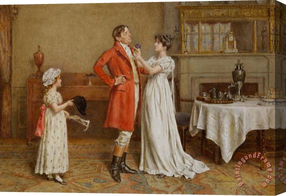George Goodwin Kilburne I Wish You Luck Stretched Canvas Painting / Canvas Art