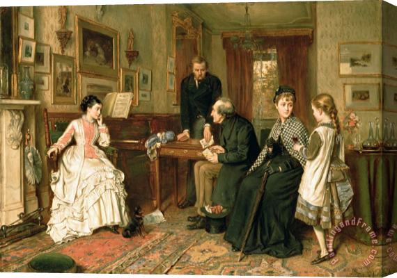 George Goodwin Kilburne Poor Relations Stretched Canvas Print / Canvas Art