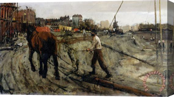 George Hendrik Breitner Building Site Stretched Canvas Painting / Canvas Art