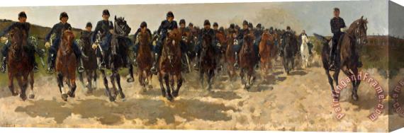 George Hendrik Breitner Cavalry Stretched Canvas Print / Canvas Art