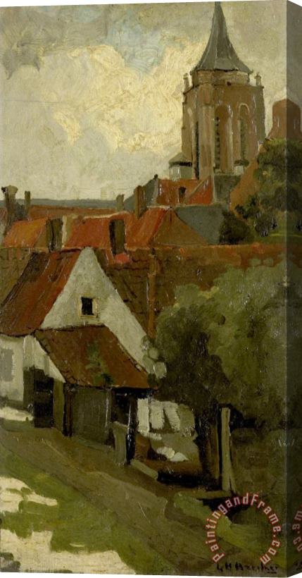 George Hendrik Breitner The Tower of Gorkum Stretched Canvas Painting / Canvas Art