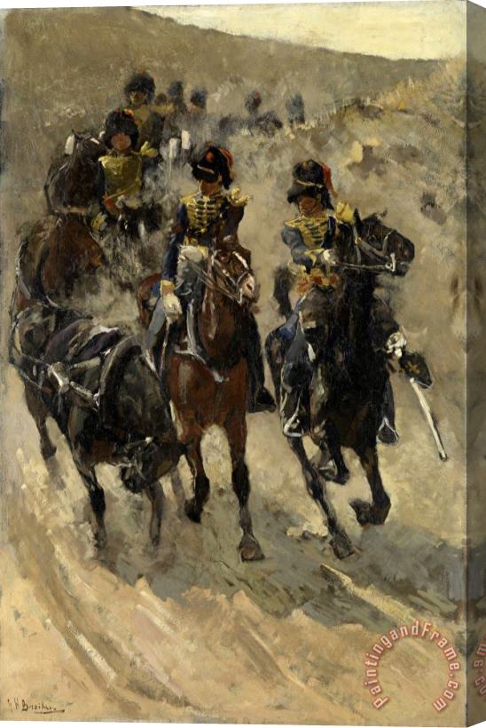 George Hendrik Breitner The Yellow Riders Stretched Canvas Painting / Canvas Art