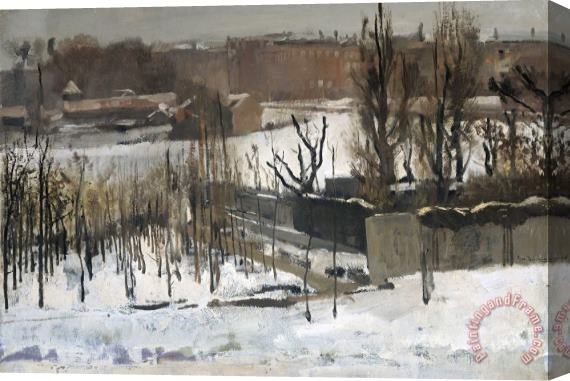 George Hendrik Breitner View of The Oosterpark, Amsterdam, in The Snow Stretched Canvas Painting / Canvas Art