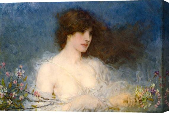George Henry Boughton A Spring Idyll Stretched Canvas Painting / Canvas Art