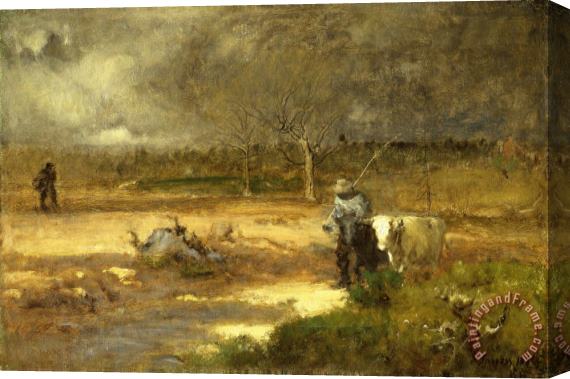 George Inness Homeward Stretched Canvas Painting / Canvas Art