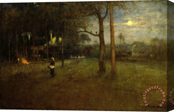 George Inness Moonlight, Tarpon Springs Stretched Canvas Painting / Canvas Art