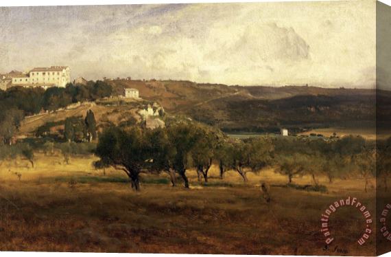 George Inness Perugia Stretched Canvas Painting / Canvas Art