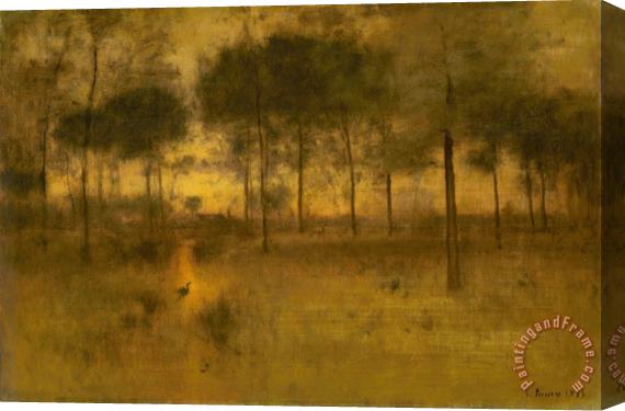 George Inness The Home of The Heron 2 Stretched Canvas Painting / Canvas Art