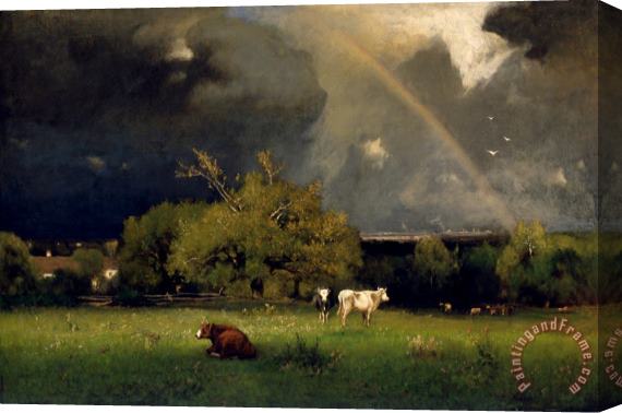 George Inness The Rainbow Stretched Canvas Painting / Canvas Art