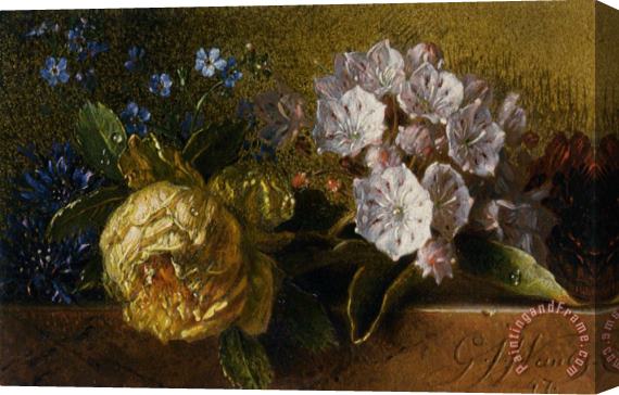 George Jacobus Johannes Van Os Flowers on a Ledge Stretched Canvas Print / Canvas Art