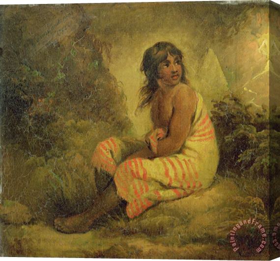 George Morland Indian Girl Stretched Canvas Painting / Canvas Art