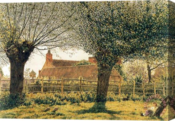 George Price Boyce At Binsey, Near Oxford Stretched Canvas Print / Canvas Art