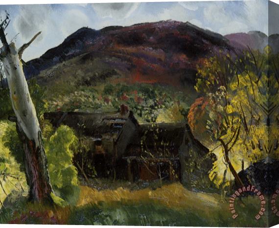 George Wesley Bellows Blasted Tree And Deserted House Stretched Canvas Painting / Canvas Art