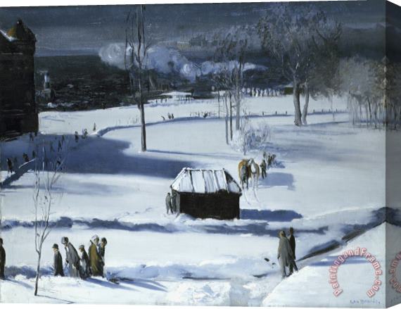 George Wesley Bellows Blue Snow, The Battery Stretched Canvas Print / Canvas Art
