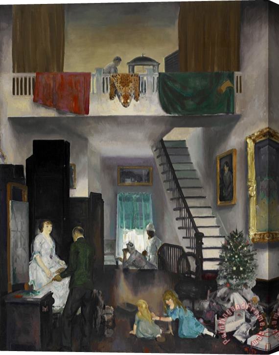 George Wesley Bellows The Studio Stretched Canvas Painting / Canvas Art