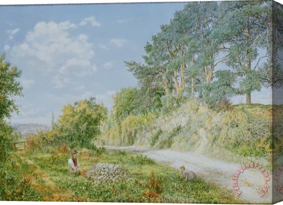 George William Mote The Stonebreaker Stretched Canvas Painting / Canvas Art
