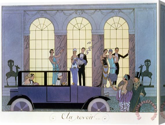 Georges Barbier Farewell Stretched Canvas Print / Canvas Art