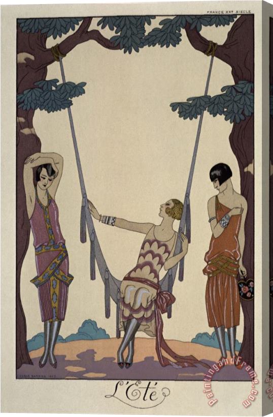 Georges Barbier L Ete The Summer Stretched Canvas Painting / Canvas Art