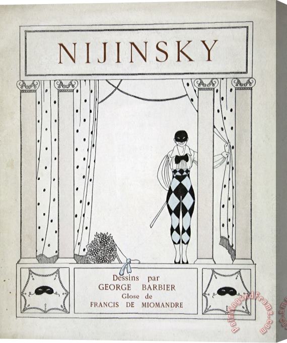 Georges Barbier Nijinsky Title Page Stretched Canvas Print / Canvas Art