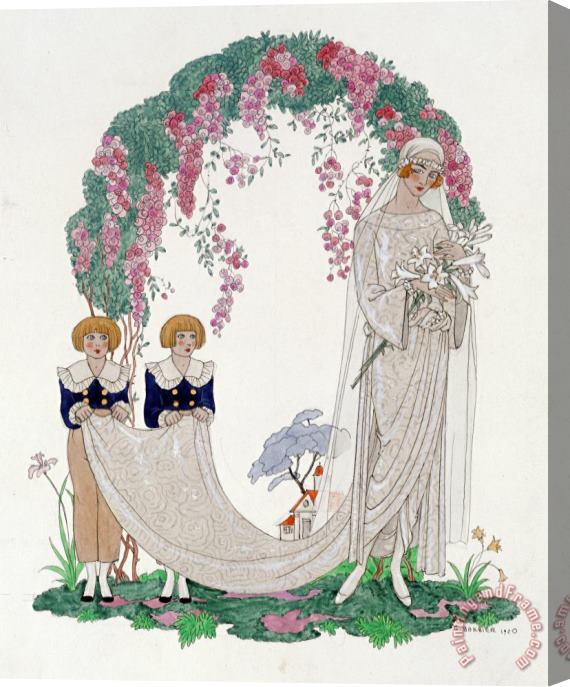 Georges Barbier The Bride Stretched Canvas Print / Canvas Art