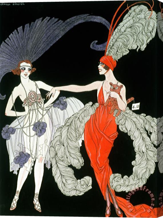 Georges Barbier The Purchase Stretched Canvas Print / Canvas Art
