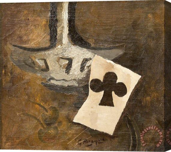 Georges Braque Carafe Et As De Trefle, 1950 Stretched Canvas Print / Canvas Art