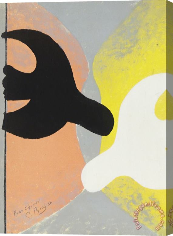 Georges Braque Resurrection De L'oiseau, 1958 Stretched Canvas Painting / Canvas Art
