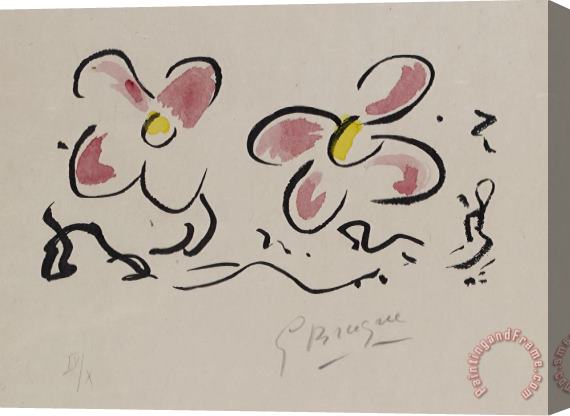 Georges Braque Si Je Mourais La Bas Stretched Canvas Print / Canvas Art