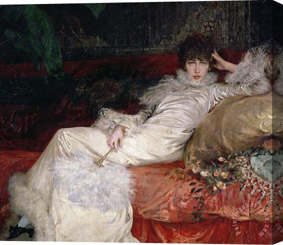Georges Clairin Sarah Bernhardt Stretched Canvas Painting / Canvas Art