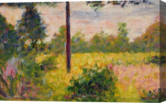 Georges Pierre Seurat Barbizon Forest Stretched Canvas Print / Canvas Art