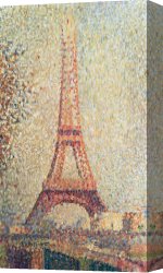 Magasin Fouquet Boutique for The Jeweller Georges Fouquet Rue Royale Paris C 1900 Canvas Paintings - The Eiffel Tower by Georges Pierre Seurat