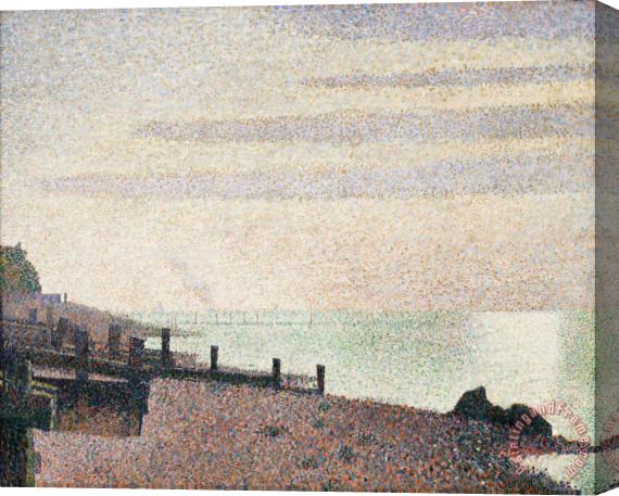 Georges Seurat Evening, Honfleur Stretched Canvas Print / Canvas Art