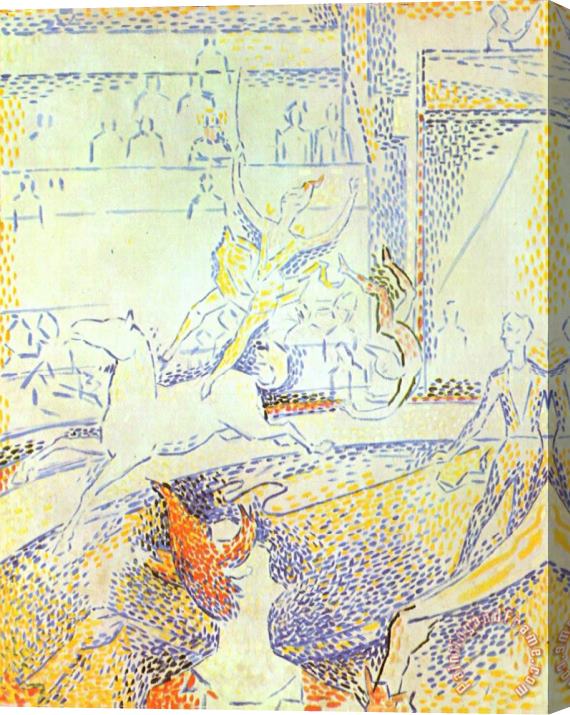 Georges Seurat Study for The Circus 1891 Stretched Canvas Print / Canvas Art