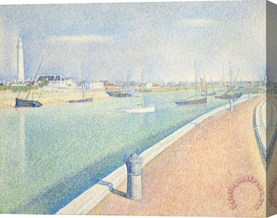 Georges Seurat The Channel of Gravelines, Petit Fort Philippe Stretched Canvas Print / Canvas Art