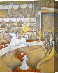 At The Circus Canvas Prints - The Circus by Georges Seurat