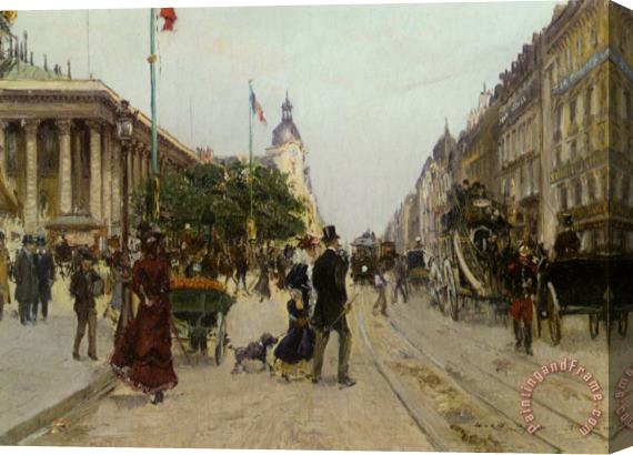 Georges Stein Rue Du Colisee Stretched Canvas Print / Canvas Art
