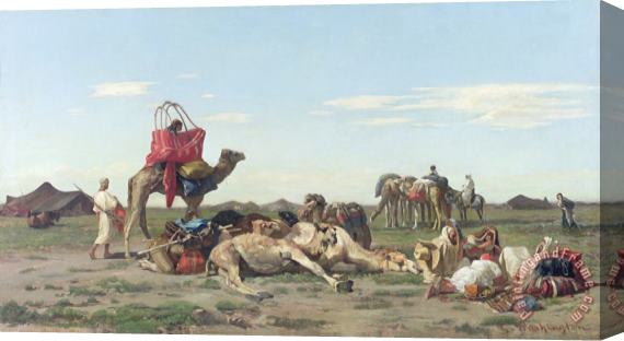 Georges Washington Nomads in the Desert Stretched Canvas Print / Canvas Art