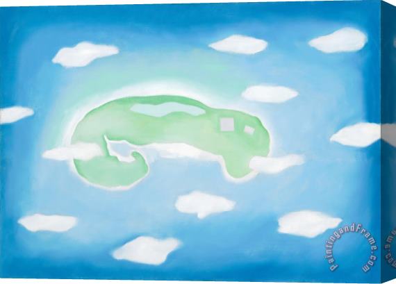 Georgia O'keeffe An Island with Clouds, 1962 Stretched Canvas Print / Canvas Art