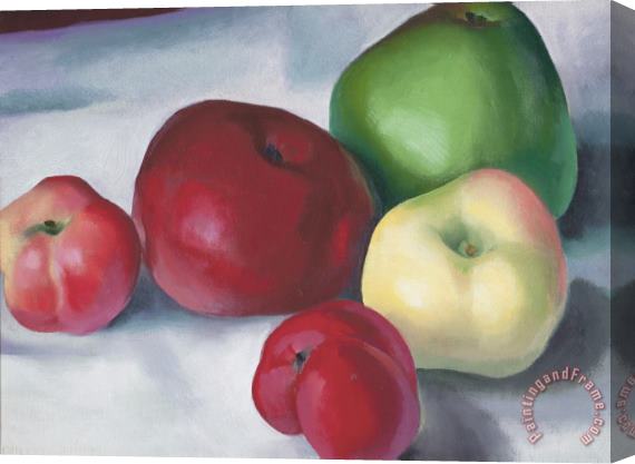 Georgia O'Keeffe Apple Family 3 Stretched Canvas Painting / Canvas Art