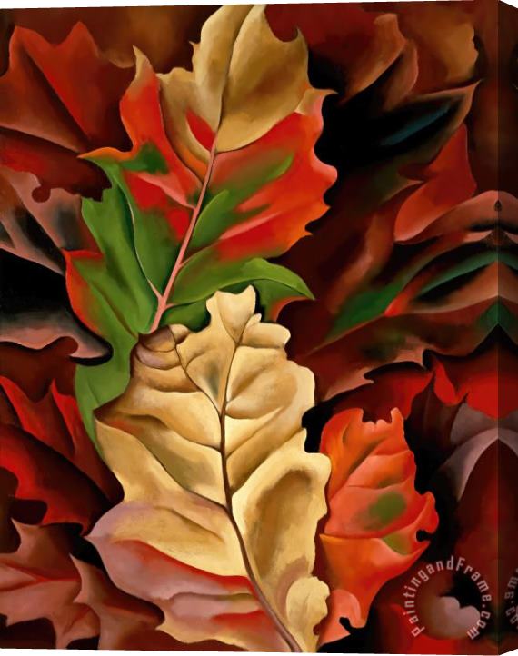 Georgia O'keeffe Autumn Leaves Stretched Canvas Print / Canvas Art