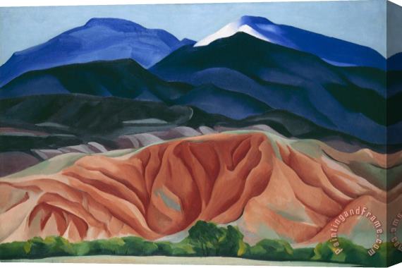 Georgia O'Keeffe Black Mesa Landscape, New Mexico / Out Back of Marie's II Stretched Canvas Print / Canvas Art