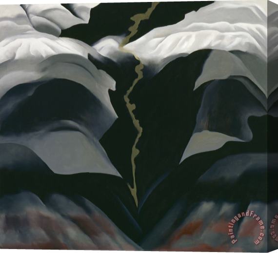 Georgia O'keeffe Black Place Iii, 1944 Stretched Canvas Painting / Canvas Art
