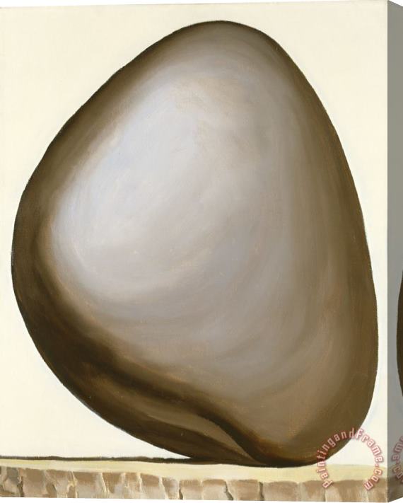 Georgia O'keeffe Black Rock with White Background, 1963 1971 Stretched Canvas Painting / Canvas Art