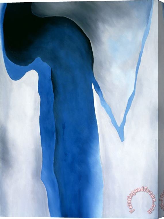 Georgia O'keeffe Blue Black And Grey, 1960 Stretched Canvas Painting / Canvas Art