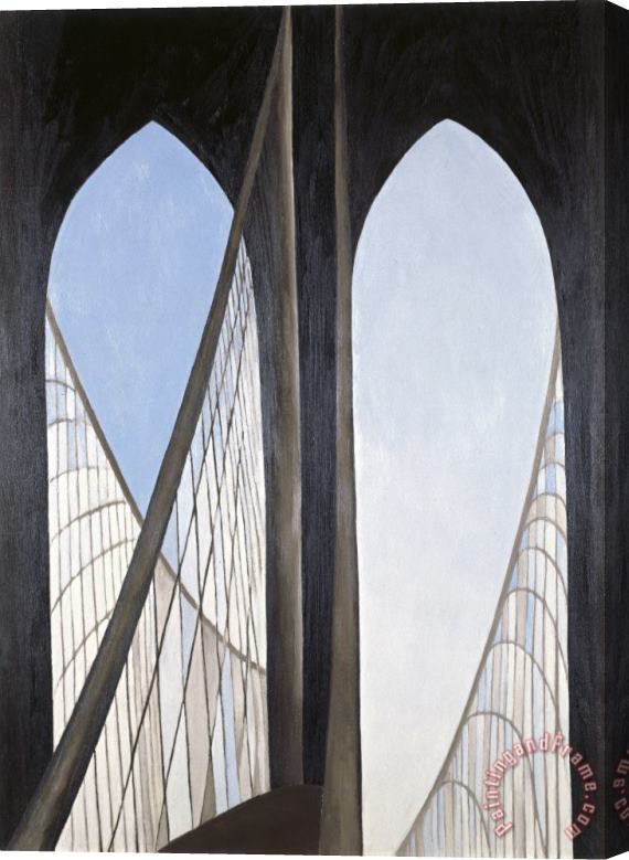 Georgia O'keeffe Brooklyn Bridge, 1949 Stretched Canvas Print / Canvas Art